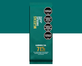71% cacao, almendras y sal marina
